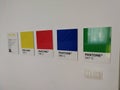 Europe Belgium Brussels Colorful Pantone Hotel Color Chart Colour Wheel Rainbow Colors Interior Design Room Decoration Tag Wall
