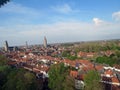 Europe, Belgium, West Flanders, Bruges, central part of the city, bird`s eye view