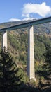 The Europe bridge in Austria, Tirol. Brenner motorway from Italy to Austria. Bridge close to the city of Innsbruck