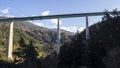 The Europe bridge in Austria, Tirol. Brenner motorway from Italy to Austria. Bridge close to the city of Innsbruck