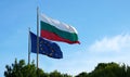 Europe and Bulgarian flag