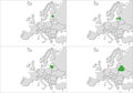 Europe countries Royalty Free Stock Photo
