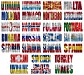 Europe countries flag words Part 2