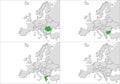 Europe countries Royalty Free Stock Photo