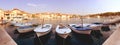 Europe Croatia Fishing boats at the harbour Cres Town Cres Island Kvarner Gulf Roman Emprie Heritage Game of Throne Royalty Free Stock Photo