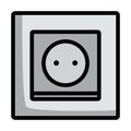 Europe Electrical Socket Icon Royalty Free Stock Photo