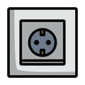 Europe Electrical Socket Icon Royalty Free Stock Photo