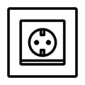 Europe Electrical Socket Icon Royalty Free Stock Photo