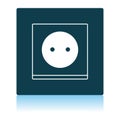 Europe Electrical Socket Icon Royalty Free Stock Photo