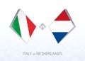 Europe football competition Italy vs Netherlands, League A, Group 1