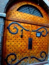 Europe, France, Auvergne Rhone Alpes, Lyon, door of buildings and traboule Royalty Free Stock Photo