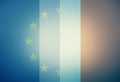 Europe France Combined Flag Background