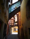 Europe, France, Bas Rhin, Obernai, facade of Alsatian house