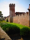 Europe, France, Bas Rhin, Obernai, guard tower and rampart Royalty Free Stock Photo