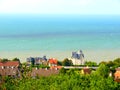Europe, France, Normandy, Calvados, coastal town, landscape and Norman house Royalty Free Stock Photo