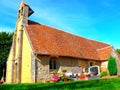 Europe, France, Normandy, small country church Royalty Free Stock Photo