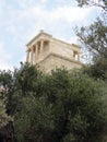 Bottom view of one of the temples of the Acropolis