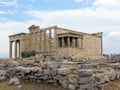 The ruins of the ancient temple is visited by tourists