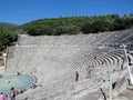 Greece, Epidaurus, many tourists come to see Royalty Free Stock Photo