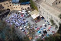 Italy. Liguria. Bay of Camogli. San Fruttuoso Abbey of Capodimonte. The beach