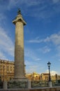 Europe. Italy. Rome. Trojan column. City landscape with blue sky
