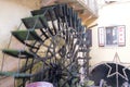 Italy, verona, borghetto sul mincio, wheel of a watermill