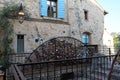 Italy, verona, borghetto sul mincio, padlocks on the wheel of a mill