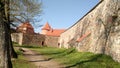 Europe Lithuania Trakai Castle wall