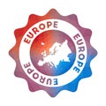 Europe low poly logo.