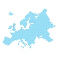 Europe made of dots