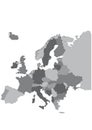 Europe map Royalty Free Stock Photo