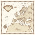 Europe map Royalty Free Stock Photo