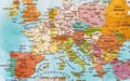 Europe map. Royalty Free Stock Photo