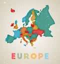 Europe map. Royalty Free Stock Photo