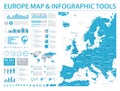 Europe Map - Info Graphic Vector Illustration