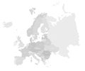 Europe modern detailed map