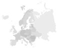 Europe modern detailed map