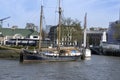 Europe, Netherlands, Rotterdam, 04-2018, Historic old haven for old boats.