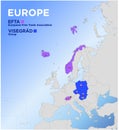 Europe, other international economic organisation, EFTA and Visegrad group