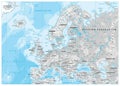 Europe Physical Map. White and Gray Royalty Free Stock Photo