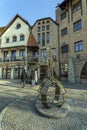 Europe place or courtyard in Komarno, Slovakia Royalty Free Stock Photo