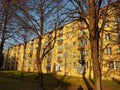 Europe. Poland. Podcarpatian region. Soviet apartment building of the mid-19th century. Autumn 2017