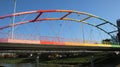 Europe. Poland. Rzeszow. Podkarpackie. Rainbow bridge in Poland