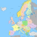 Europe political map