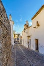 Europe, Portugal, Alentejo-street view of Monsaraz town Royalty Free Stock Photo