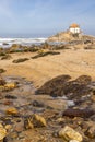 Capela Do Senhor De Pedra, Chapel of the Lord of Stone, on Miramar Beach, Praia de Miramar