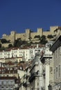 EUROPE PORTUGAL LISBON BAIXA CASTELO Royalty Free Stock Photo