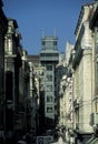 EUROPE PORTUGAL LISBON ELEVADOR DE SANTA JUSTA Royalty Free Stock Photo