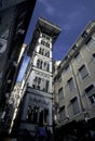 EUROPE PORTUGAL LISBON ELEVADOR DE SANTA JUSTA Royalty Free Stock Photo