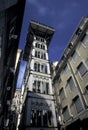 EUROPE PORTUGAL LISBON ELEVADOR DE SANTA JUSTA Royalty Free Stock Photo